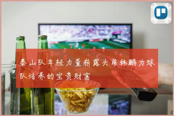 泰山队年轻力量崭露头角韩鹏为球队培养的宝贵财富